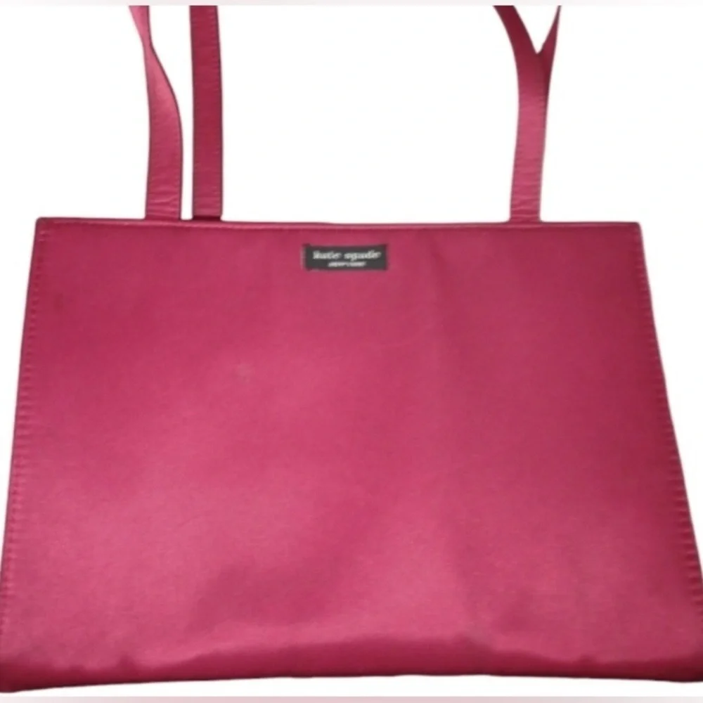 KATE SPADE Red Nylon Tote w/Branded Dust Bag, EUC